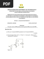 EEE 2202 ANALOGUE ELECTRONICS I - July17 - Exam