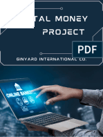 Navy and White Futuristic Digital Money Project Document (A4)