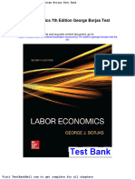 Labor Economics 7th Edition George Borjas Test Bank