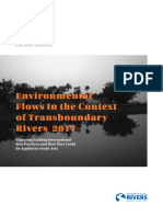 Environment Flows in The Context of Transboundary Rivers