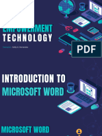 ICT - Topic 3 - MSWORD