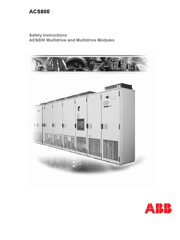 Safety Instructions For ACS800 Multidrive and Modules PDF Power Inverter Electric Motor