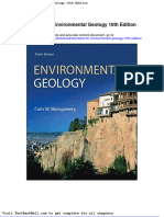 Test Bank For Environmental Geology 10th Edition