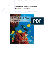 Test Bank For Environmental Science 14th Edition William Cunningham Mary Cunningham