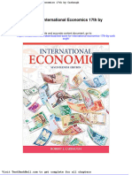 Test Bank for International Economics 17th by Carbaugh