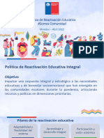 Politica de Reactivación Educativa (4 RT)