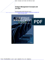 Test Bank For Strategic Management Concepts and Cases 2nd Edition Dyer