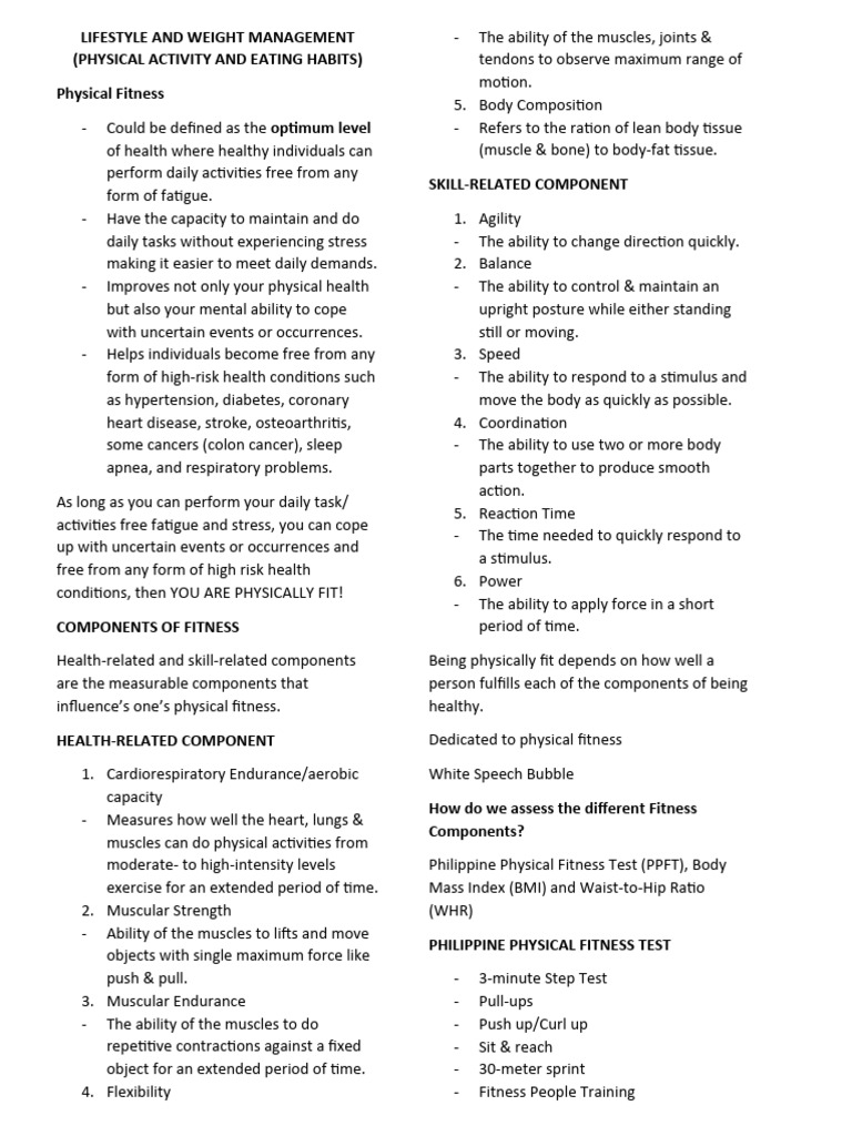 Fitness & Health Essentials | PDF | Physical Fitness | Body Mass Index