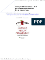 Test Bank For Nursing Health Assessment A Best Practice Approach Sharon Jensen Isbn 10 0781780624 Isbn 13 9780781780629