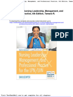 Test Bank For Nursing Leadership Management and Professional Practice 6th Edition Tamara R Dahlkemper