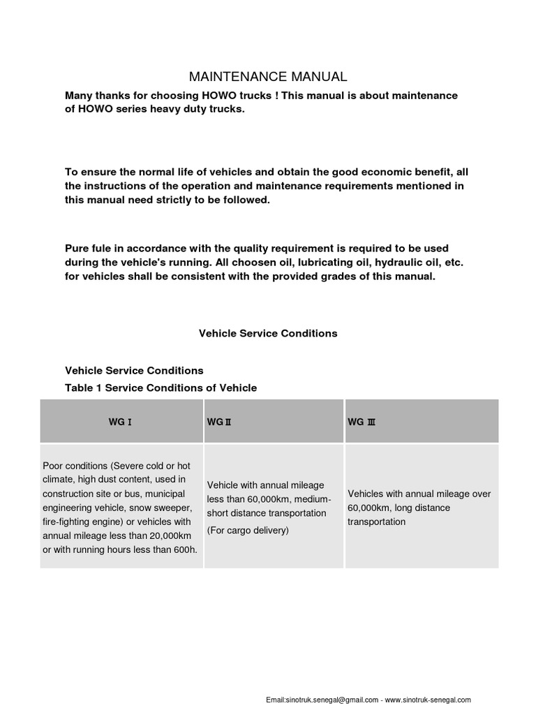 maintenance-manual-for-sino-howo-truck-pdf