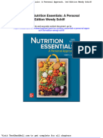 Test Bank For Nutrition Essentials A Personal Approach 3rd Edition Wendy Schiff