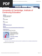 University of Cambridge, Institute of Continuing Education - Entry On The Building Conservation Website