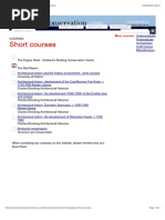 Short Courses - The Building Conservation Directory