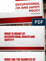 Occupational Health and Safety Policy