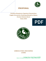 Proposal Pelatihan Manajemen Organisasi Kepemudaan Tingkat Kec. Pamboang