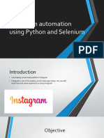 Instagram Automation Using Python and Selenium