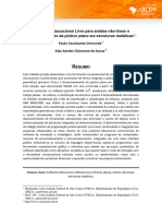 Software Educacional Livre Para Análise Não-linear e Dimensionamento de Pórtico Plano Em Estruturas Metálicas. Paulo Cavalcante Ormonde 1