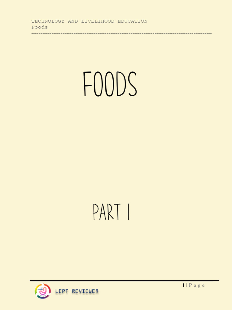 Reviewer Foods PDF