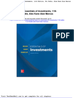 Test Bank For Essentials of Investments 11th Edition Zvi Bodie Alex Kane Alan Marcus