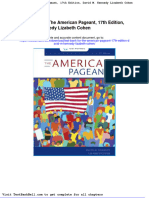 Test Bank For The American Pageant 17th Edition David M Kennedy Lizabeth Cohen