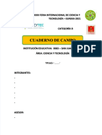 Cuaderno de Campo Xxxi Feria Internacional de Ciencia y Tecnologia Word Compress