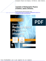 Test Bank For Essentials of Radiographic Physics and Imaging 3rd Edition James Johnston