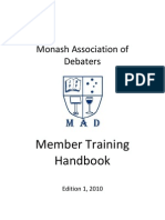 Monash Debaters Handbook