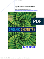 Organic Chemistry 8th Edition Brown Test Bank