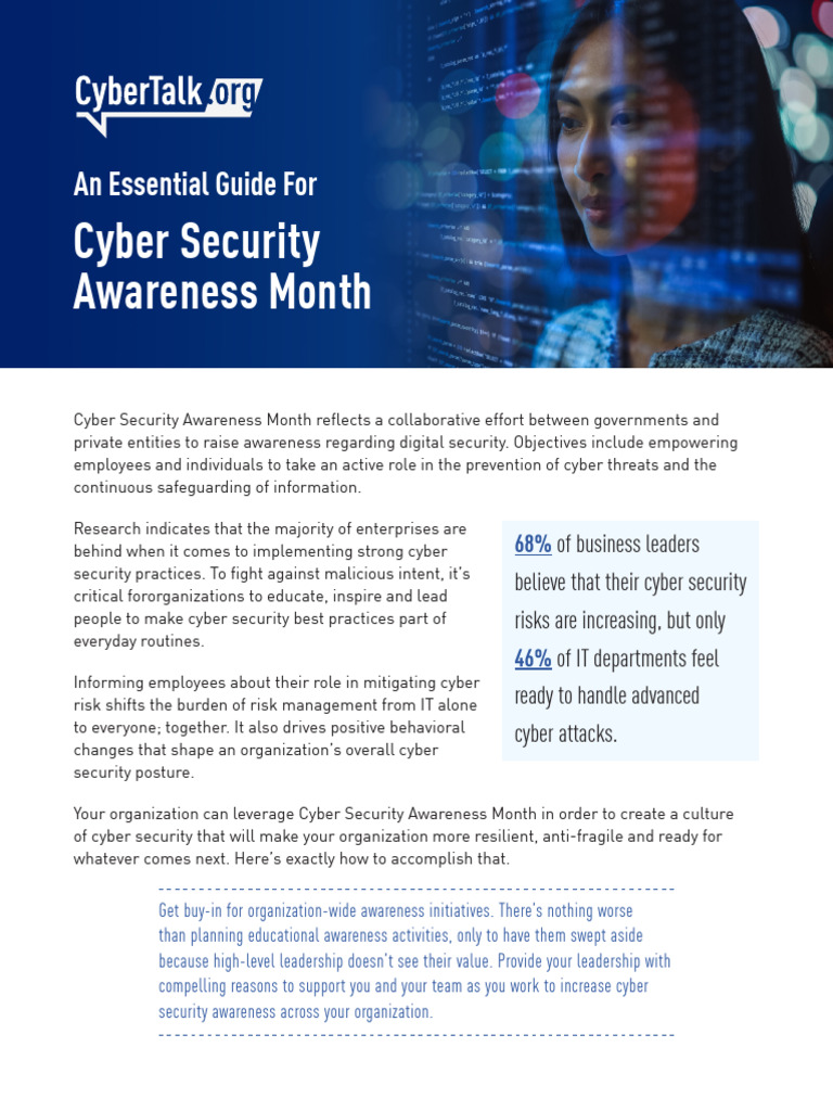 Cyber Security Awareness Month - 2023 | PDF | Business | Computers