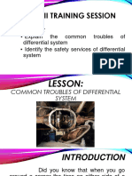 Lesson Common Troubles of Differential System