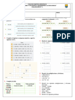 Evaluación #1 Matemáticas 4º.