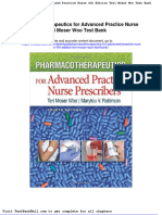 Pharmacotherapeutics For Advanced Practice Nurse 4th Edition Teri Moser Woo Test Bank