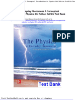 Physics of Everyday Phenomena A Conceptual Introduction To Physics 8th Edition Griffith Test Bank
