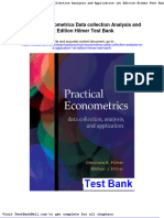 Practical Econometrics Data Collection Analysis and Application 1st Edition Hilmer Test Bank