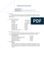 Memoria Descriptiva Estructura