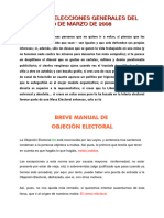 Manual Objecion