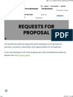 Requests For Proposal Rainforest Alliance