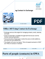 Office 365 Using Contact in Exchange