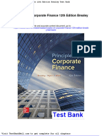 Principles of Corporate Finance 12th Edition Brealey Test Bank
