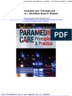 Test Bank For Paramedic Care Principles and Practice Volume 1 5th Edition Bryan e Bledsoe