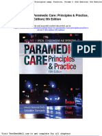 Test Bank For Paramedic Care Principles Practice Volume 5 5th Edition 5th Edition