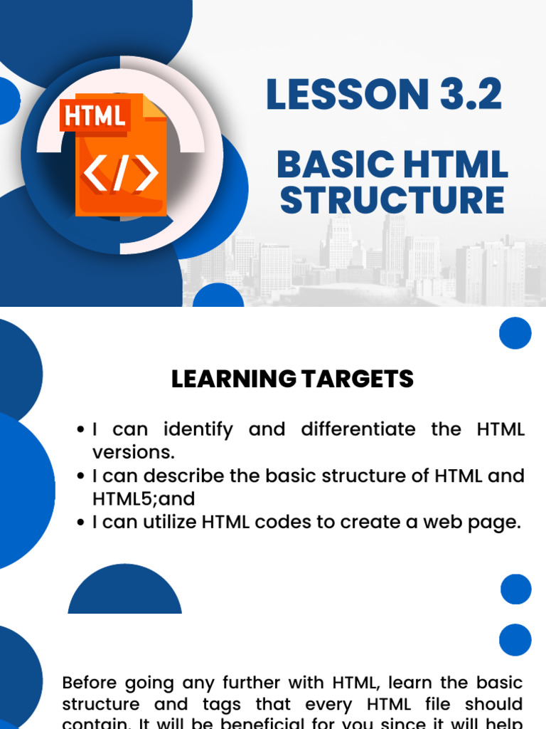 HTML Structure | PDF