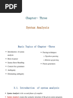 003chapter 3 - Syntax Analysis