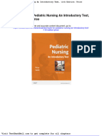 Test Bank for Pediatric Nursing an Introductory Text 11th Edition Price