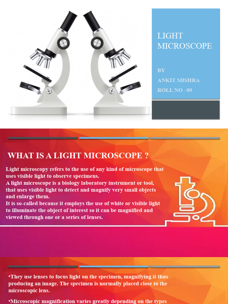 Light Microscope Overview and Parts | PDF | Glass Engineering And ...