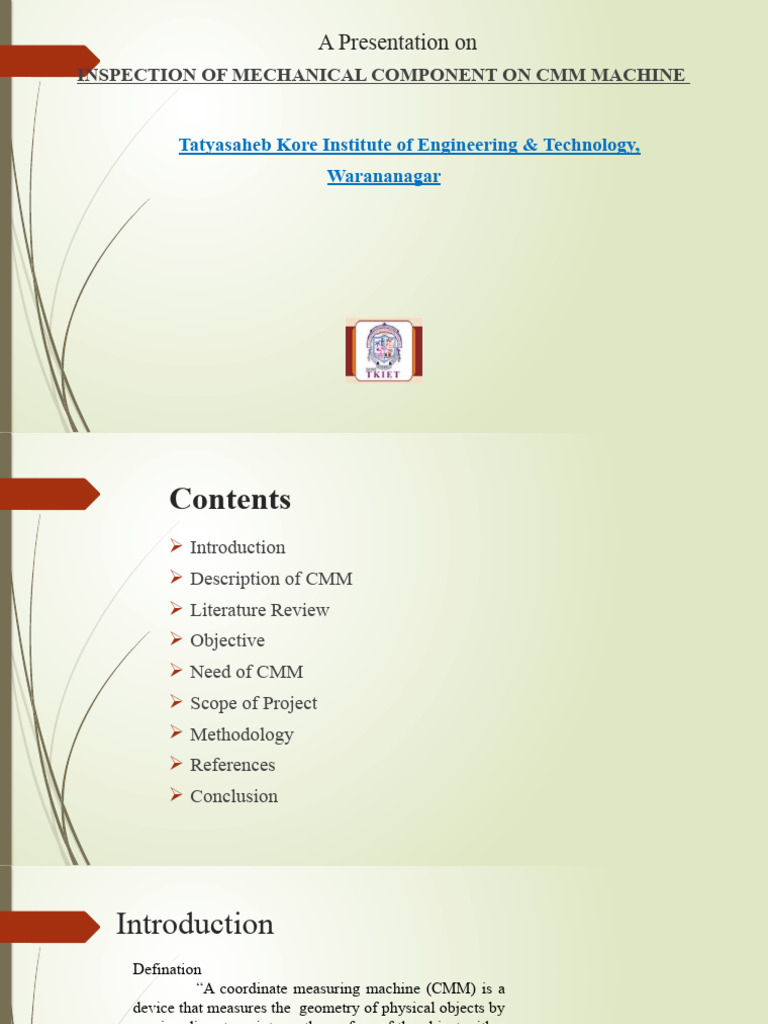 CMM Machine Inspection Guide | PDF