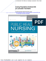 Public Health Nursing Population Centered 9th Edition Stanhope Lancaster Test Bank