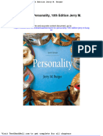 Test Bank For Personality 10th Edition Jerry M Burger