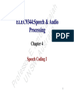 Dokumen - Tips Elec9344speech Audio Processing 4pdfspeech Signal For Digital Storage or Transmission